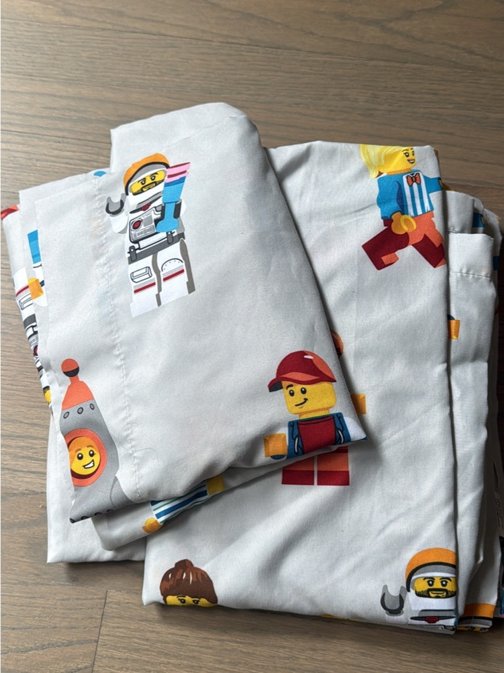 Lego Kids Sheet Set with Colorful Minifigure Prints